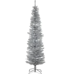 6 ft. Tinsel Collection Silver Tree