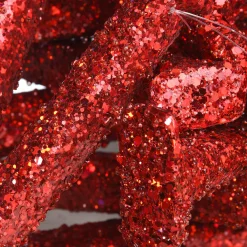 6 ft. Valentine's Banner Decorated with Red Glitter