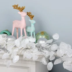 4 ft. Winter Frost White Garland