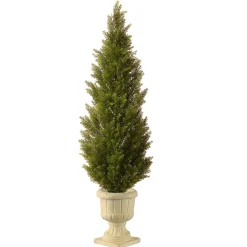 60 in. Arborvitae Topiary Tree in Decorative Urn