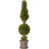 60 in. Artificial Juniper Ball and Cone Topiary