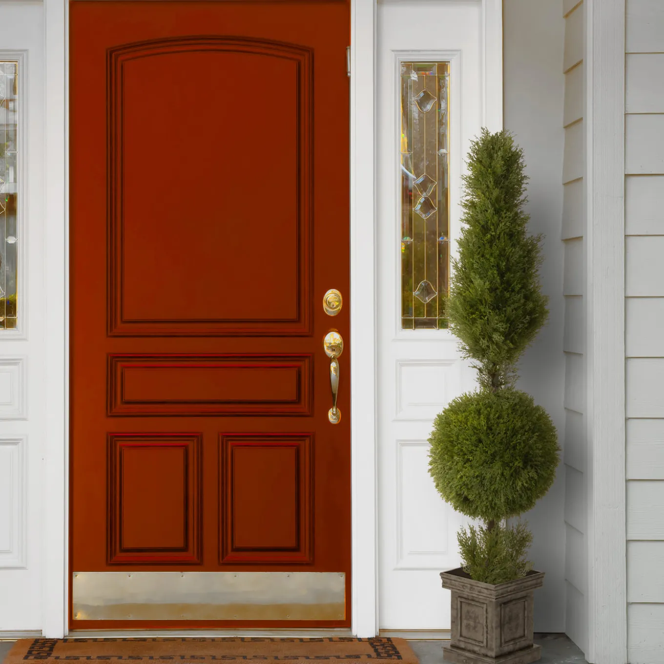 60 in. Artificial Juniper Ball and Cone Topiary