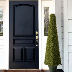 48 in. Artificial Mini Boxwood Square Topiary