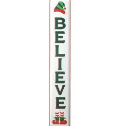 47 in. Believe Vertical Holiday Wall Sign