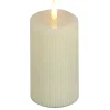 5 in. by 11 in. HGTV Home Collection Flameless Georgetown Pillar Candle, Ivory