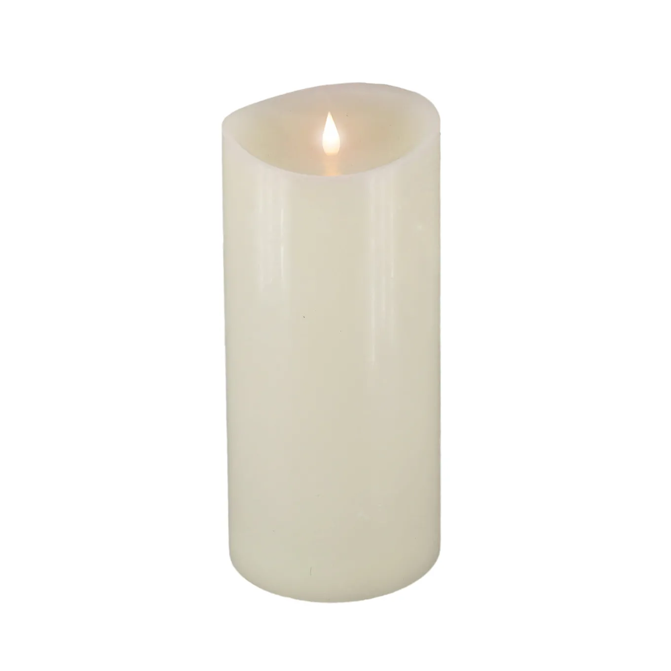 5 in. by 11 in. HGTV Home Collection Flameless Heritage Pillar Candle, Ivory