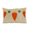 18 in. by 10 in. String of Carrots Easter Decorative Pillow