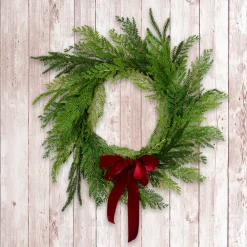 24 in. Christmas Cottage Wreath