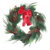 26 in. Christmas Mixed Pine Wreath with Red Bow