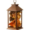 12 in. Decorative Fall Lantern with LED Lights