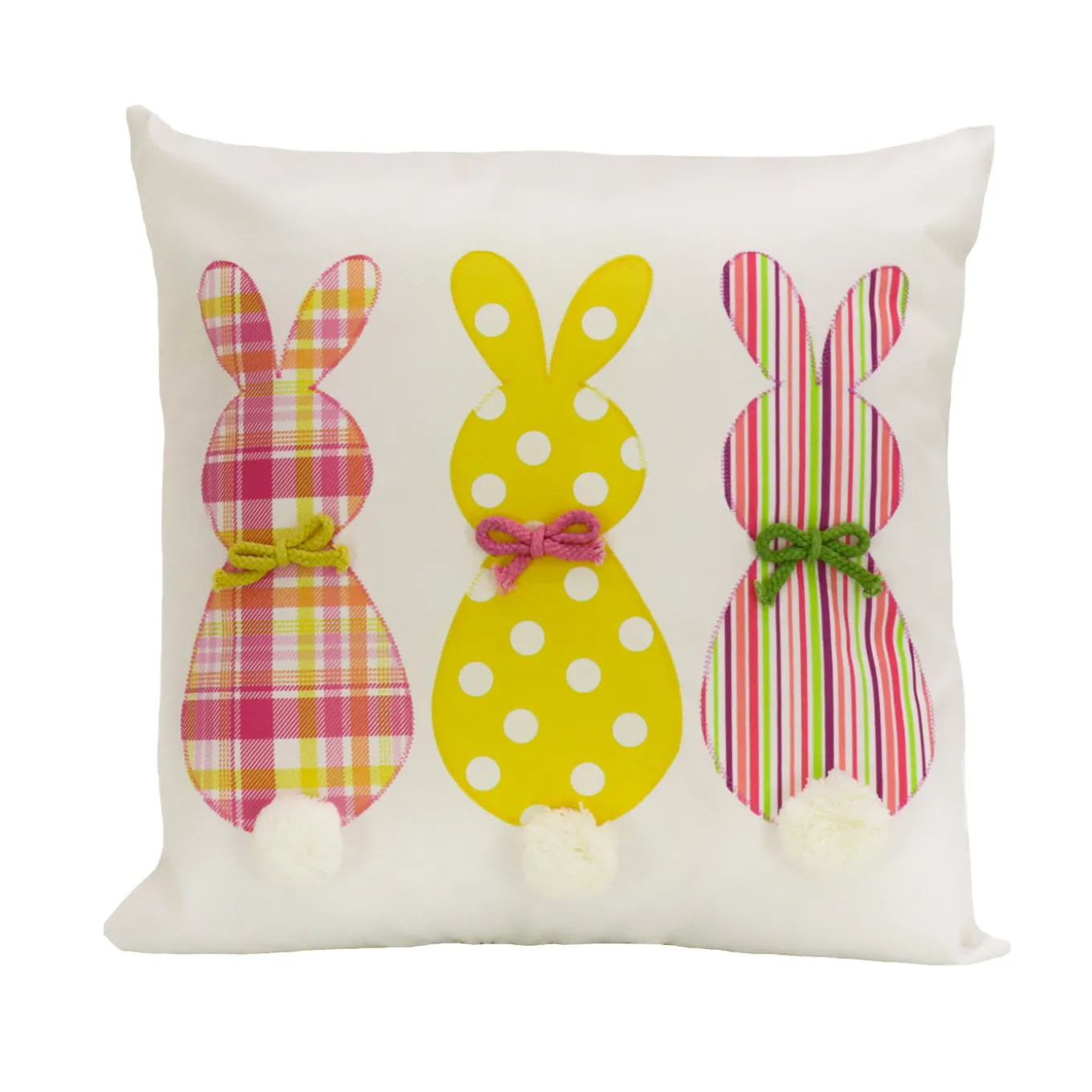 16 in. Easter Bunny Trio Decorative Pillow