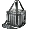11 in. Easy Tote Soft Cooler Gray Striped