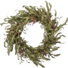 22 in. Fall Wreath with Assorted Grass, Berry Clusters