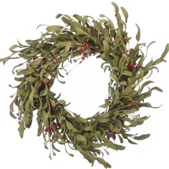 22 in. Fall Wreath with Assorted Grass, Berry Clusters