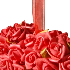 7 in. Floral Red Roses Heart