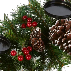 30 in. Frosted Berry Frosted Berry Centerpiece and Candle Holder