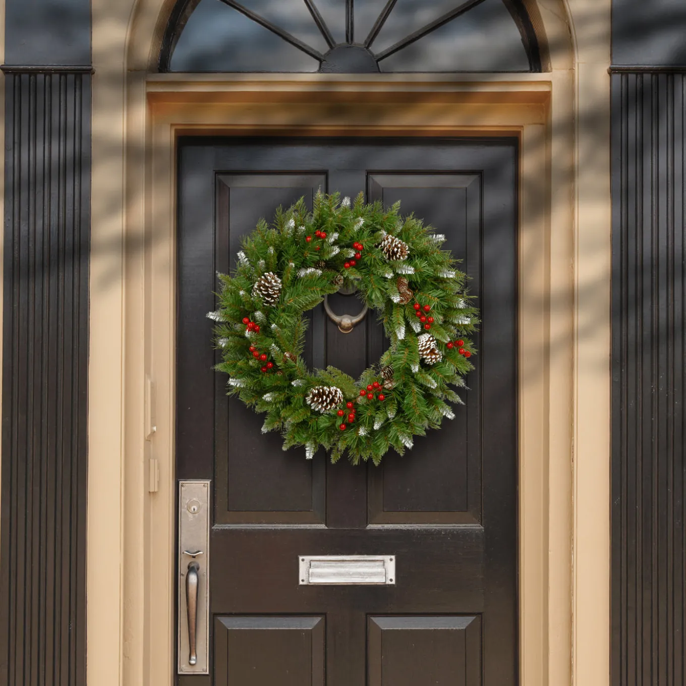 24 in. Frosted Berry Wreath