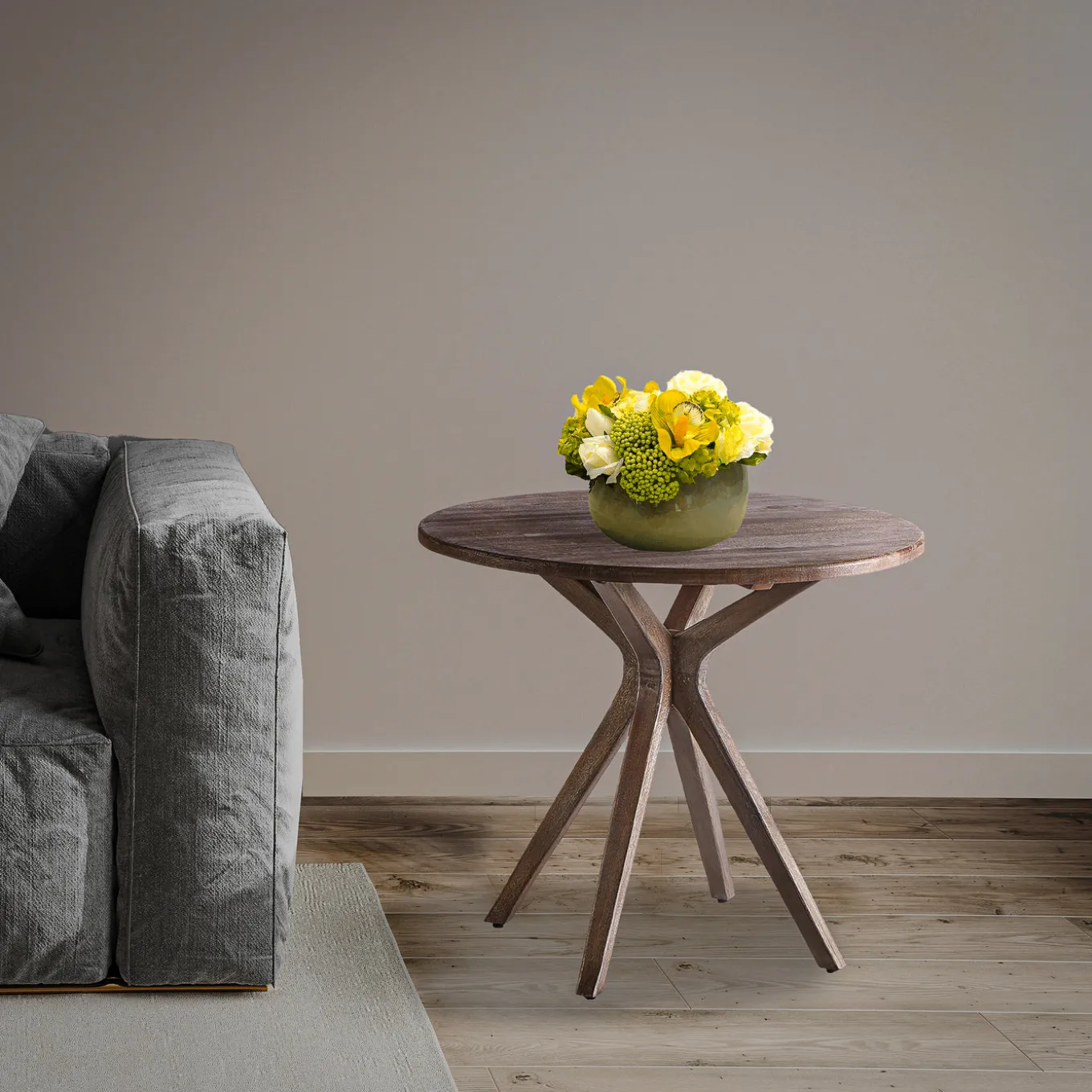 36 in. Graywash Mercier Cafe Table