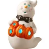 6 in. Halloween BOO Smiling Ghost Decoration with LED Lights