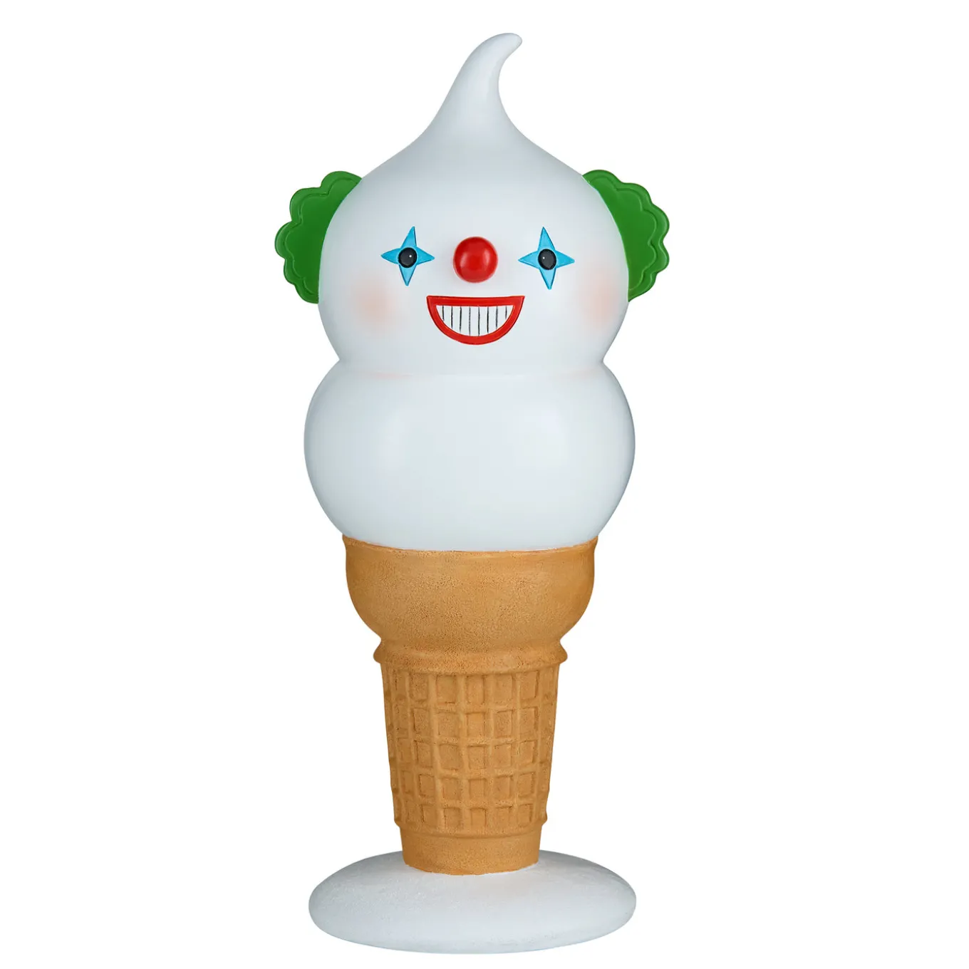 14 in. Halloween Creepy Clown I-Scream Cone Tabletop Decoration