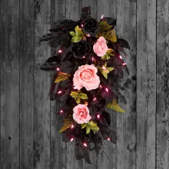 26 in. Halloween Cute and Creep Swag with LED Lights