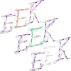 18 in. Halloween EEK Sign Lighted Sign Decoration with LED Lights