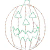 44 in. Halloween Jack O Lantern Lighted Sign Decoration with LED Lights