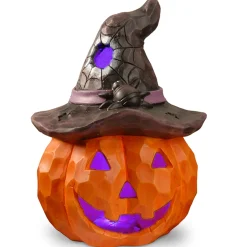 14 in. Halloween Jack O Lantern with LED Lights