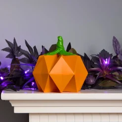 6 in. Halloween Origami Pumpkin Tabletop Decoration
