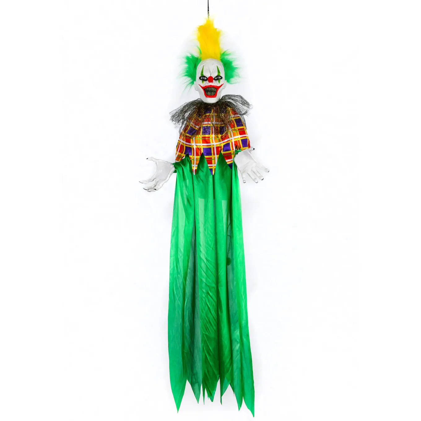 39 in. Halloween Pre-Lit Animated Scary Hanging Clown