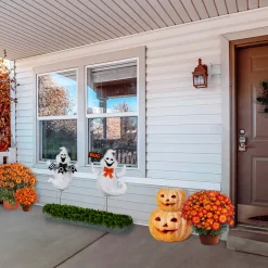 31 in. Halloween Pre-Lit Boo Ghost Lawn Decoration with LED Lights