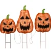 26 in. Halloween Pre-Lit Jack-O-Lantern Garden Stakes