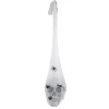 27 in. Halloween Pre-Lit Sound Activated Animated Hanging Skull with LED Lights