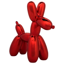 11 in. Halloween Red Balloon Dog Figurine