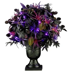 24 in. Halloween Scare in the Air Halloween Potted Plant with LED Lights