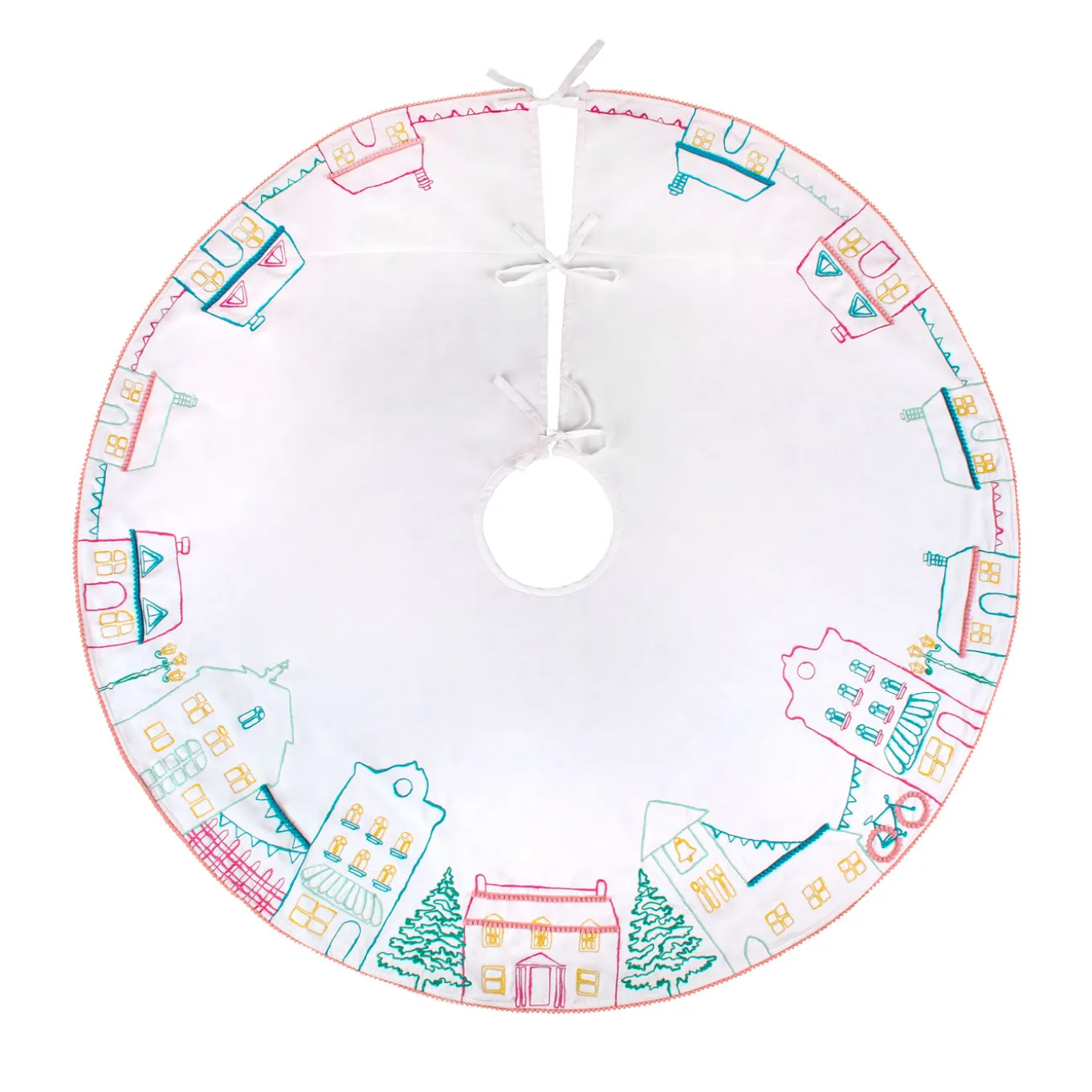 52 in. HGTV Home Collection Village Scene Tree Skirt