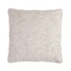18 in. HGTV Home Collection White Boho Christmas Pillow