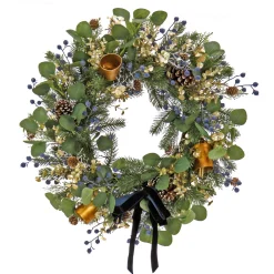 28 in. HGTV Home Collection Swiss Chic Wreath