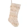 20 in. HGTV Home Collection Fringe and Sequin Stocking