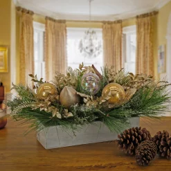 11 in. HGTV Home Collection Champagne Wishes Arrangement