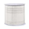 3 in. HGTV Home Collection Double-Fused Silver Plaid Ribbon