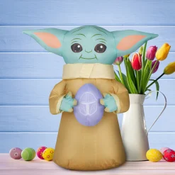 18 in. Inflatable Baby Yoda Easter Decoration