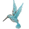 14 in. Majestic Blue Bird Metal Wall Decoration