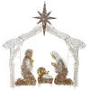72 in. Nativity Scene with White LED Lights
