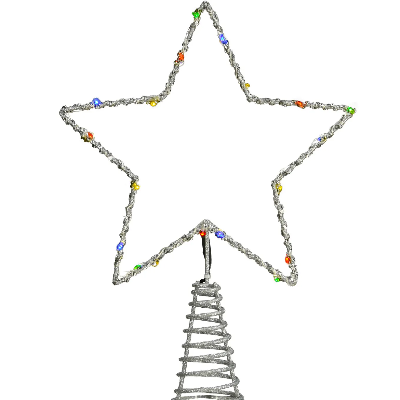 13.5 in. Open Star Tree Top for Artificial Trees with Dual Color Lights