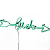 20 in. Patrick's Day 2D Green Neon St "Luck" Sign Decoration with Lights