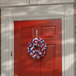 14 in. Patriotic Hydrangea Wreath
