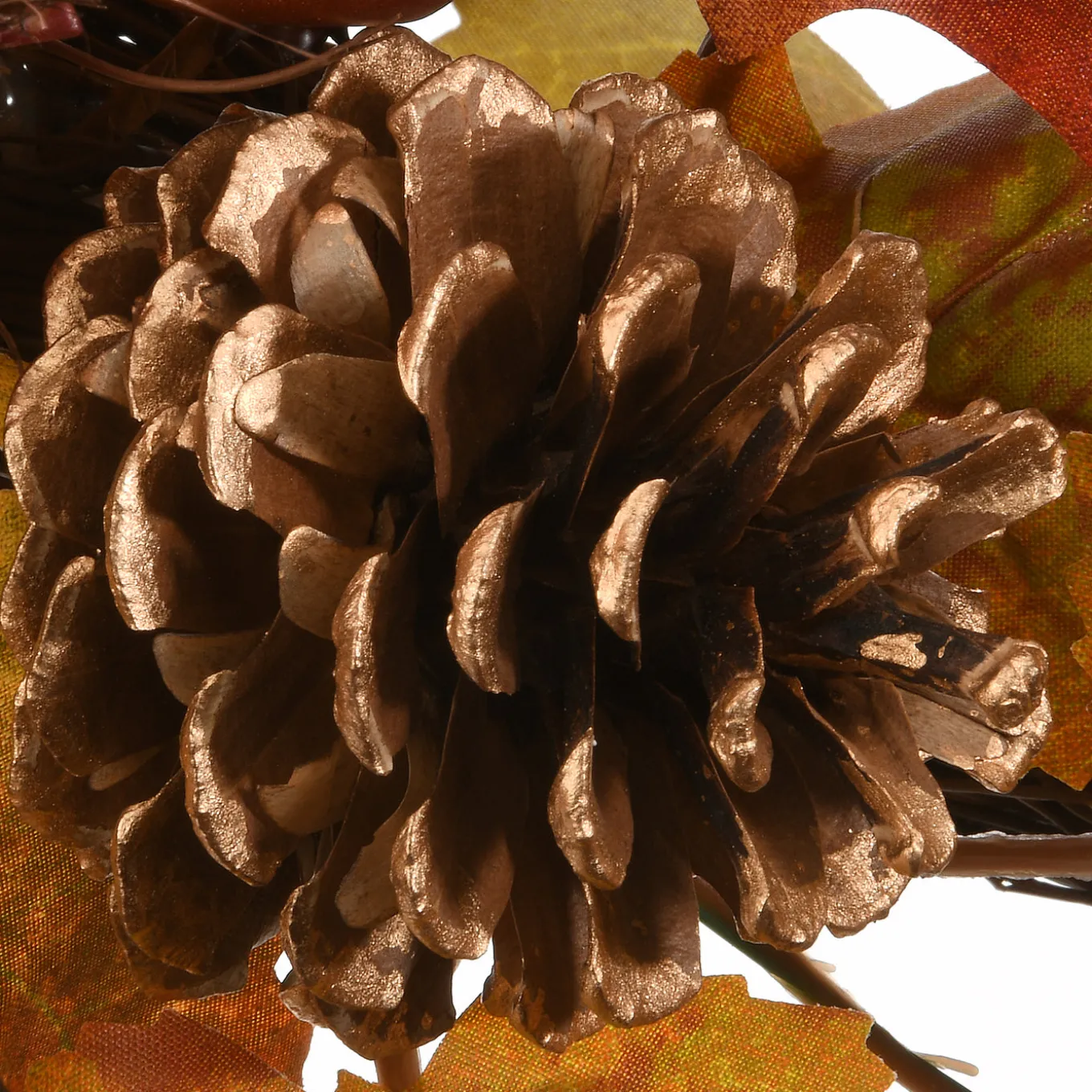 30 in. 2-Piece Fall Door Corners with Maple Leaves, Pine Cones, Pomegranates, Berry Clusters