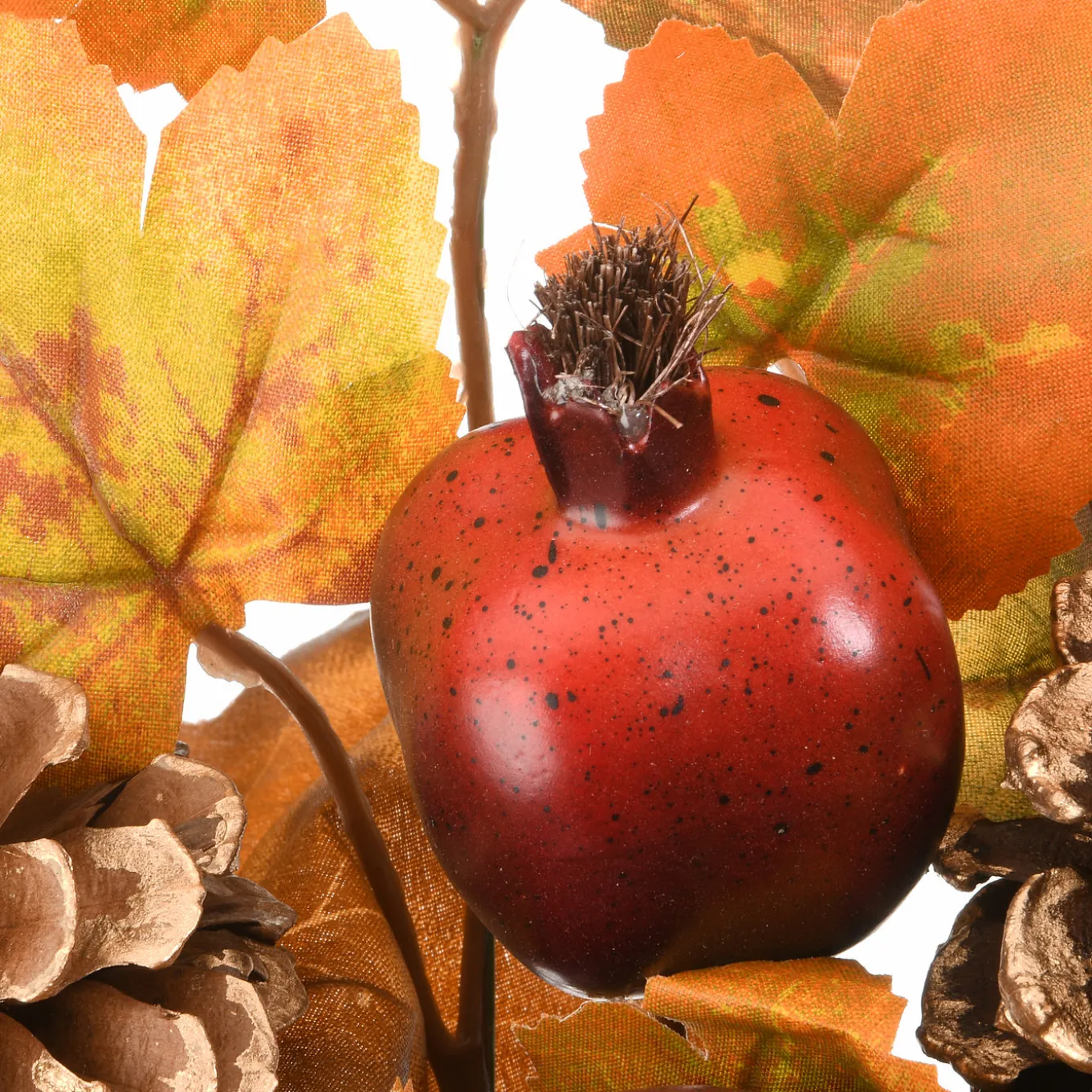 30 in. 2-Piece Fall Door Corners with Maple Leaves, Pine Cones, Pomegranates, Berry Clusters