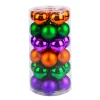 12 in. 30-Piece Halloween Orange, Green, Purple Globe Shape Ornament Set